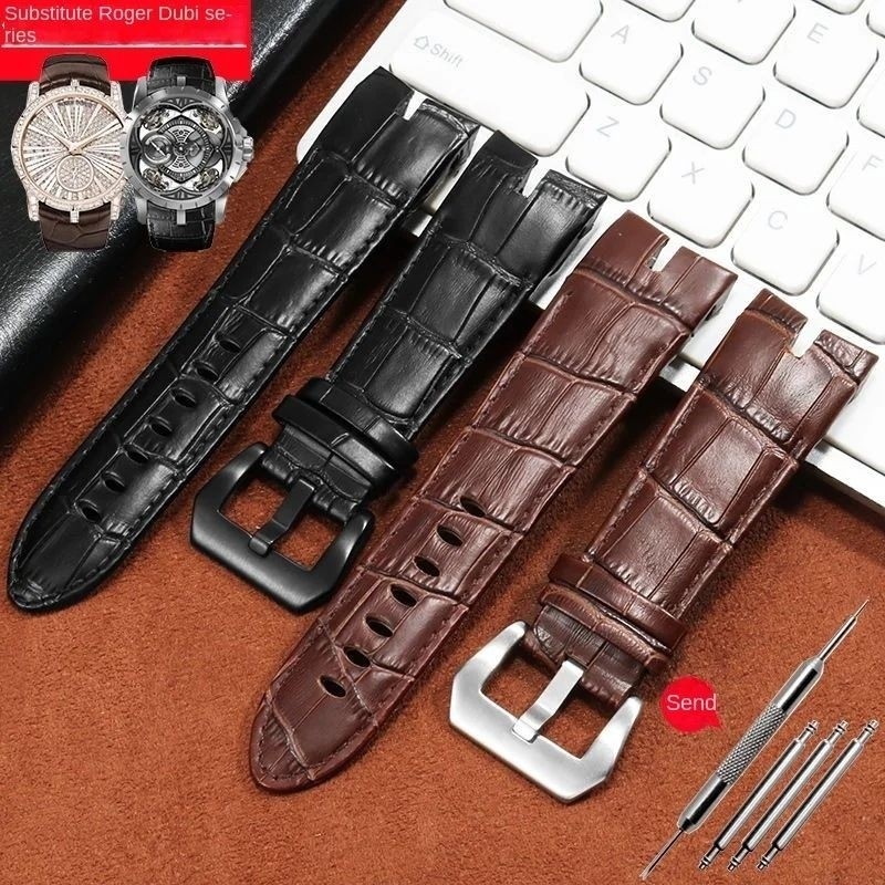Dây đeo đồng hồ nam Roger Dubuis bằng da chất lượng cao 26mm Roger Dubuis