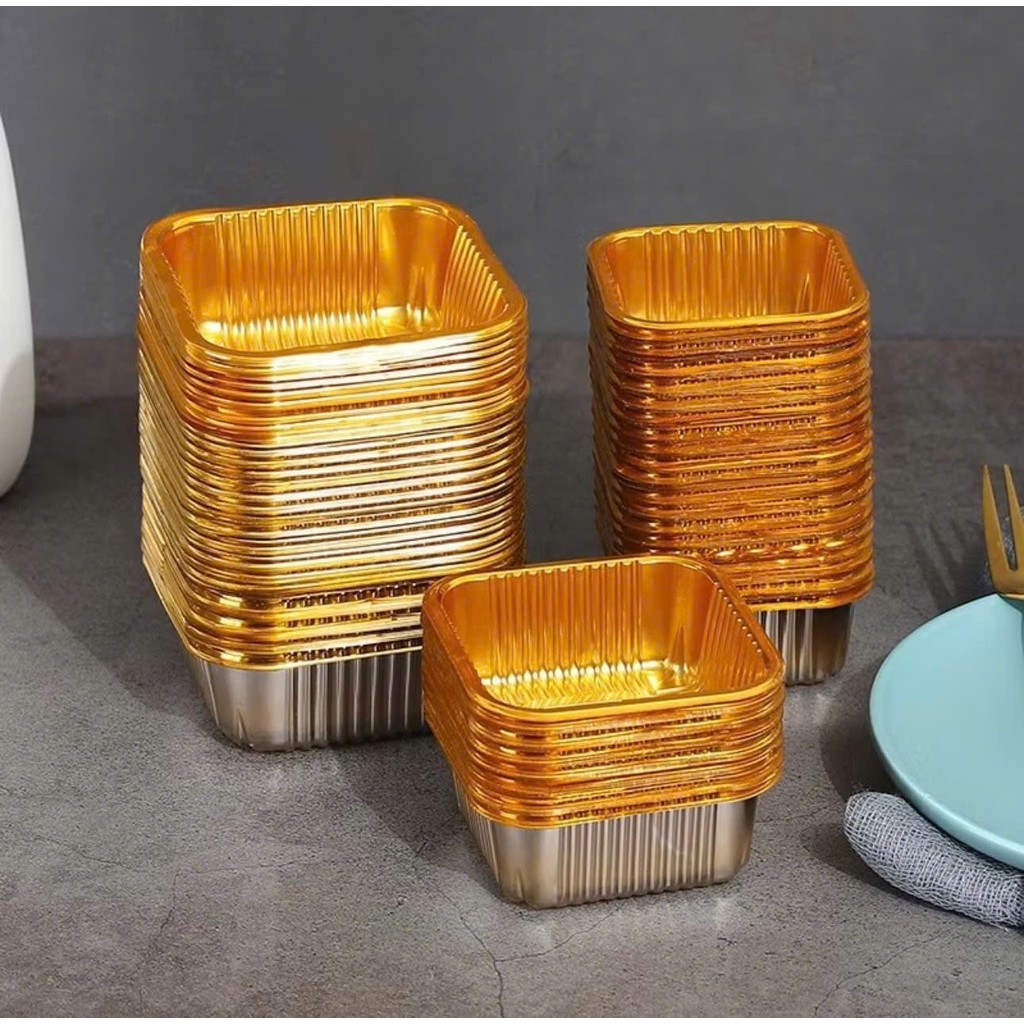 Sét 50-100 Khay vàng đựng bánh trung thu-số 9/10 -Tương đương bánh 150/200g - MINH QUANG MART
