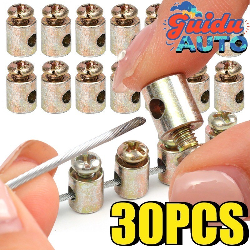 [MOAuto] 10-30 Cái Giá đỡ cáp ga - Kẹp dẫn hướng dây kim loại - Bộ dây buộc giữ dây phanh đa năng 3mm - dành cho xe máy / xe đạp / xe tay ga