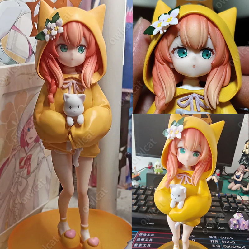 Mô Hình Nhân Vật Blue Archive Iochi Mari (Cat Ear Sleepsuit Ver.) 21cm Size 1/8 3 Stars Loli Sister 