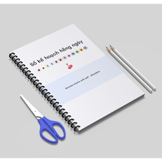   4008   Sổ Tay Sổ kế hoạch hằng ngày daily planner kích thước A5 120 Trang gáy lò xo 
