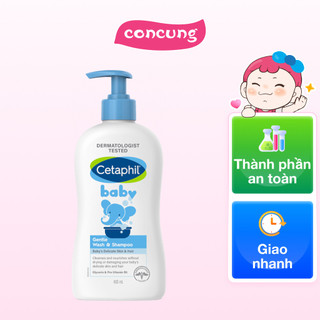  Sữa tắm gội cho trẻ em  Cetaphil Baby Gentle Wash&Shampoo  400ml 