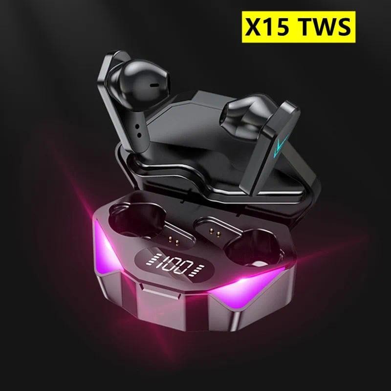 Tai nghe chơi game X15TWS Tai nghe Bluetooth không dây có Mic Bass Định vị âm thanh âm thanh nổi 9D 