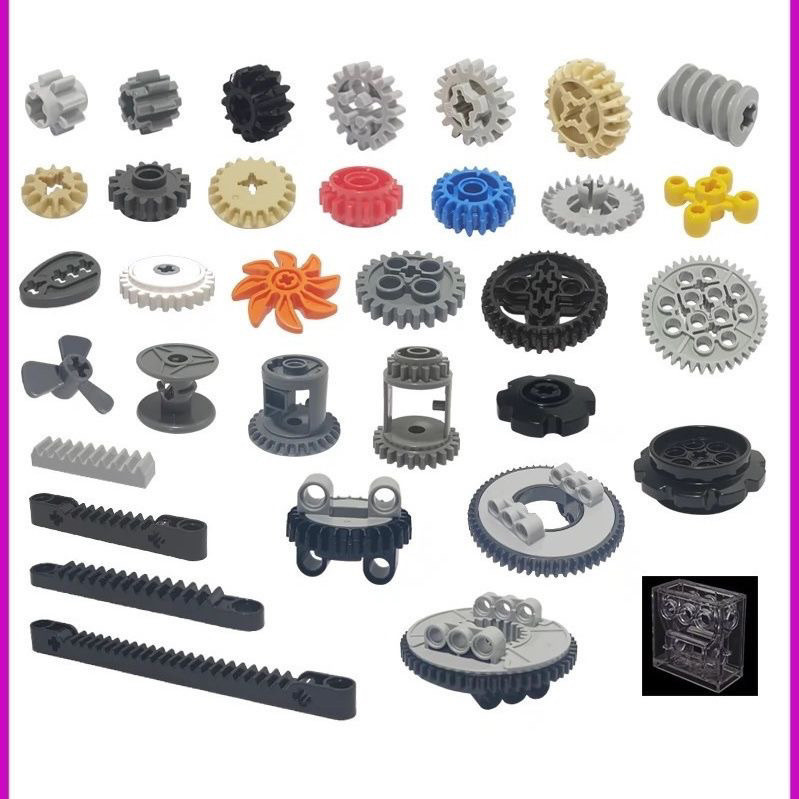 Tương thích với Lego Gear 9686MOC Các bộ phận công nghệ hạt nhỏ EV3 Phụ kiện wedo2.0 Lắp ráp máy trợ