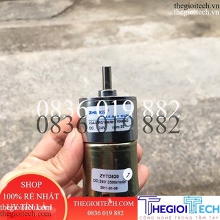 Động cơ giảm tốc zgb37rg dc12v-24v 35/85/550 vòng/phút, trục 6.35mm