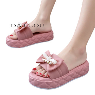 DAILOU Dép sandal nữ dép quai hậu nữ Đế Dày 2024 NEW thoải mái mềm mại dép đế cao Đa dạng Phối màu tinh tế Độn đế Tinh tế FDL247086Q 28Z240709