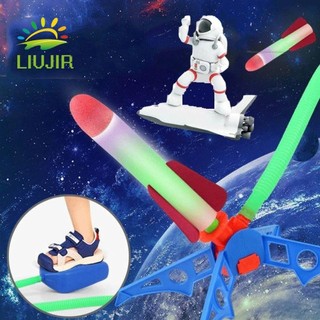 Liujir Bàn Đạp Chân Khởi Động Quà Tặng 1 Bộ An Toàn Nhảy Stomp Đồ Chơi Thể Thao Tên Lửa Không Khí Phóng Bàn Đạp Trò Chơi Có Thể Điều Chỉnh Tương Tác Cha Mẹ Con Cái Bấm Tên Lửa Phóng