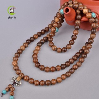 Chuỗi 108 hạt gỗ đeo tay phật giáo