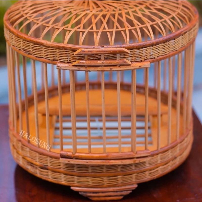 Lồng chim cu gáy thổ bắc giang.side:33/37/40 chất liệu mây nan tre