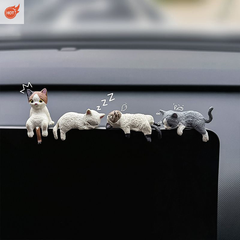 Mox Dễ Thương Điều Khiển Trung Tâm Ô Tô Trang Trí Đồ Trang Trí Mèo Con Nhân Vật Hành Động Tự Động Bảng Điều Khiển Gương Chiếu Hậu Trang Trí Phụ Kiện Ô Tô VN