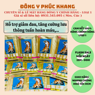 1 bịch cao dán con cọp 5 chữ - bịch 4 miếng dán