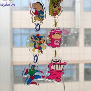 Daron1 Acrylic Búp Bê Móc Khóa, Hoạt Hình Khủng Long Anime Crayon Shin Chan Móc Khóa, Kawaii Động Vật Xe Móc Khóa Nhựa Móc Chìa Khóa Xe Ô Tô Đồ Chơi Trẻ Em