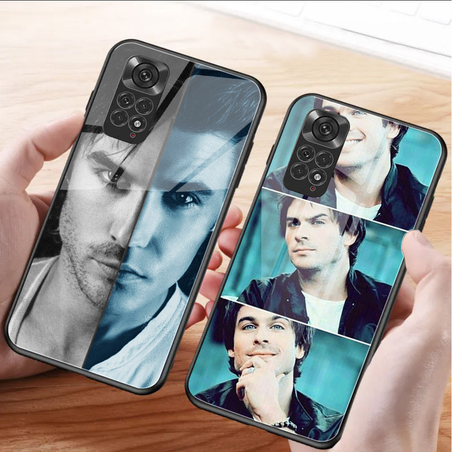 Ian Somerhalder nhật ký ma cà rồng Kính cường lực Vỏ điện thoại cho Xiaomi Redmi Note 8 9 10 4G 11 P