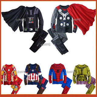 Halloween Trang Phục Cho Trẻ Em Bé Trai Marvel Nhân Vật Thor Hulk Người Sắt Siêu Anh Hùng Bé Trai Quần Áo Cotton Bộ Giáng Sinh Nhập Vai Chơi Trẻ Em