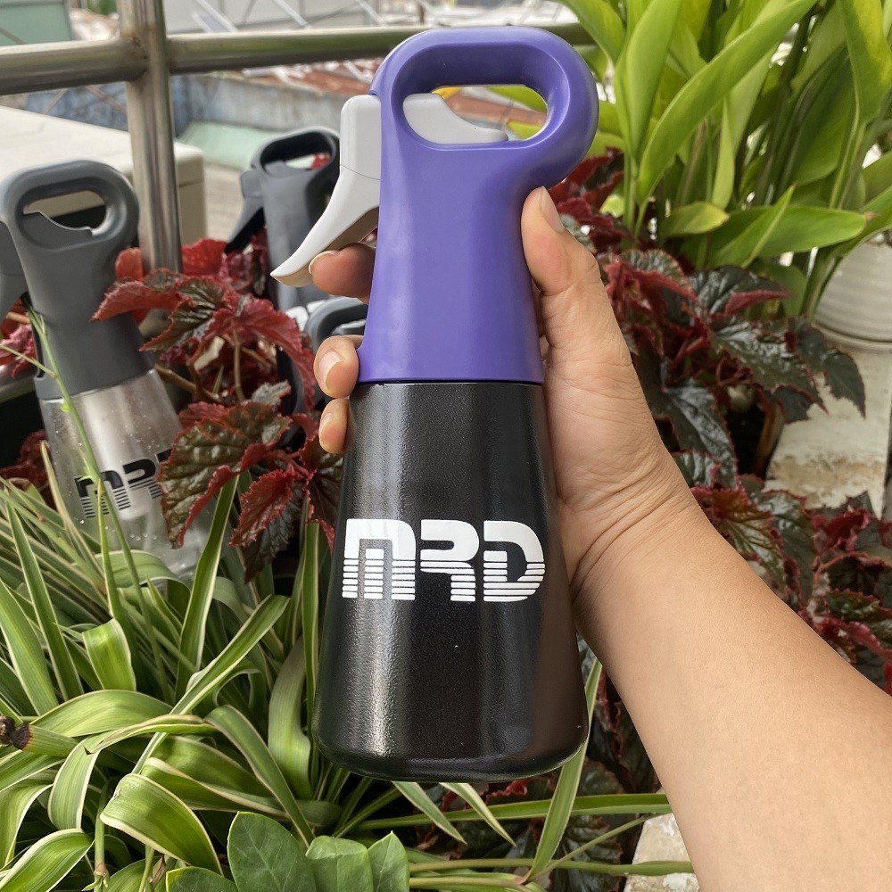 Bình Xịt Tóc Phun Sương Nano MRD Pro Đen Nắp Tím 300ml