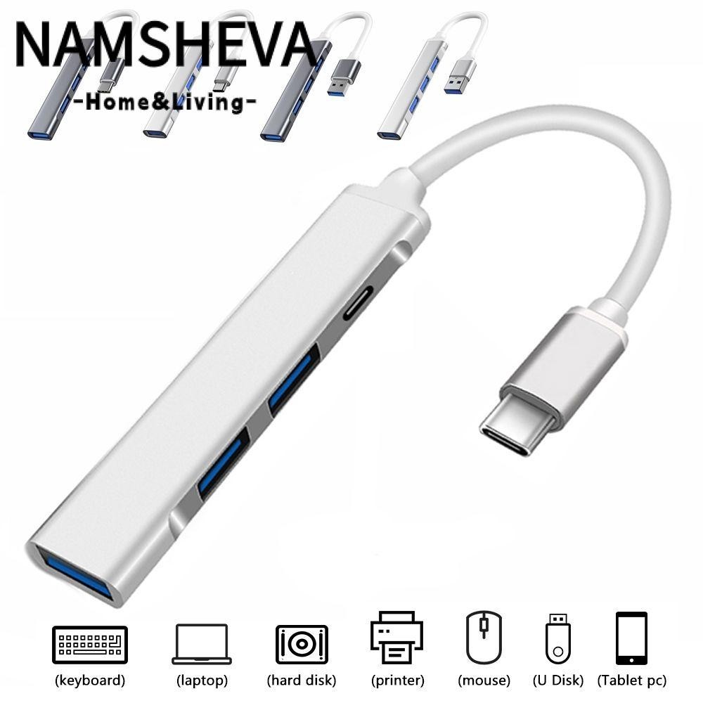 NAMSHEVA usb c hub bộ chuyển đổi otg tốc độ cao 4 cổng usb 3.0 expander cho dell
