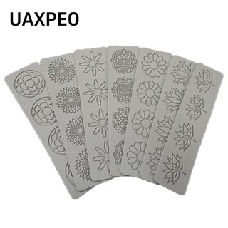 LEILY Kitchen Silicone Mold Daisy Lotus Fondant Mould Cake Lace Mat Bakeware Chocolate Stencil Baking Tool 3D Leaves Cake Decorating Border