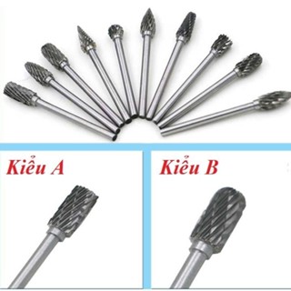  Mũi mài khắc hợp kim Vonfram - Mũi chạm khắc làm lũa gỗ kim loại,... 
