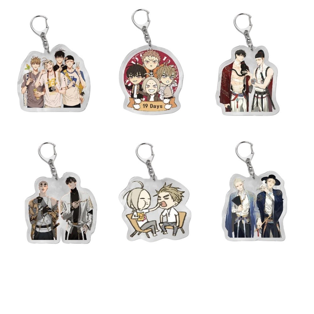 Móc Khoá, Standee, Tranh Kính Mô Anime New 19 days A Xian Tan Jiu BL Manhua Trang Trí Bàn Học, Làm V