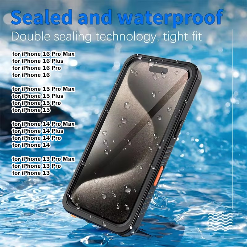 [Redpepper] IP68 Waterproof Phone Case For iPhone 16 Pro Max 16 Plus 15 14 13 Pro Full Protection Un