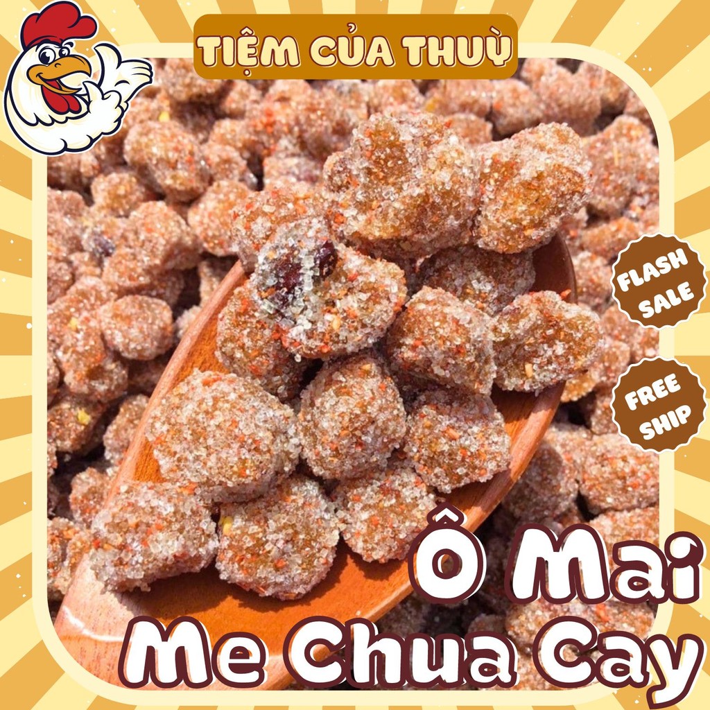  500G Ô Mai Me Chua Cay Me Xí Muội Chua Cay Đà Lạt Ô Mai - Mứt Tết Tiệm ăn vặt Thuỳ Bùi 