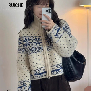 RUICHE áo len cardigan áo khoác cardigan Comfortable Thời trang Minimalist WMJ2490SCS 37Z240914