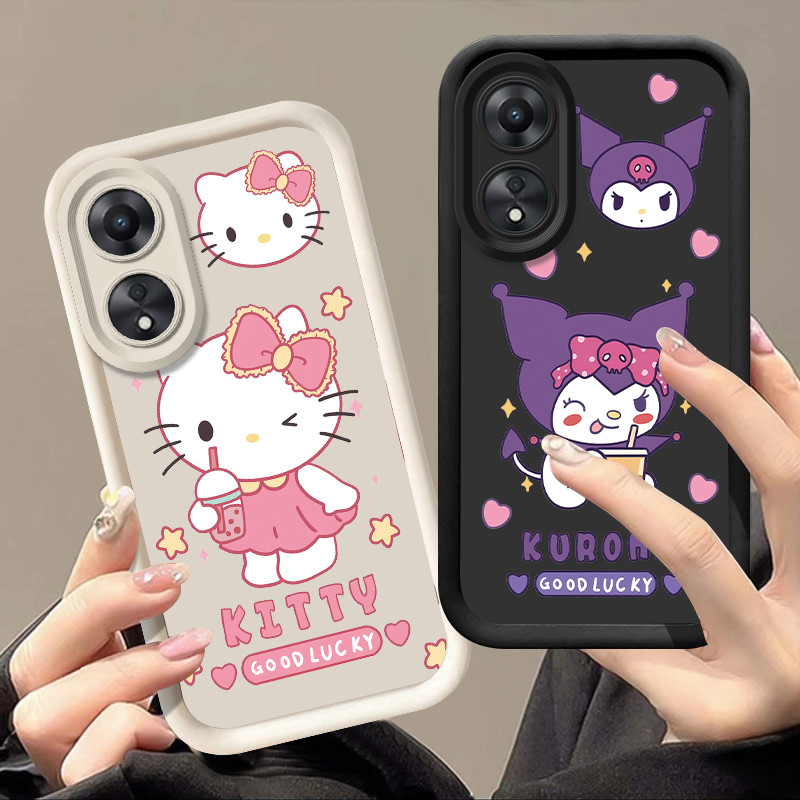 ốp lưng oppo a58 ốp lưng oppo a60 bts điện thoại hello kitty & Kuromi cho