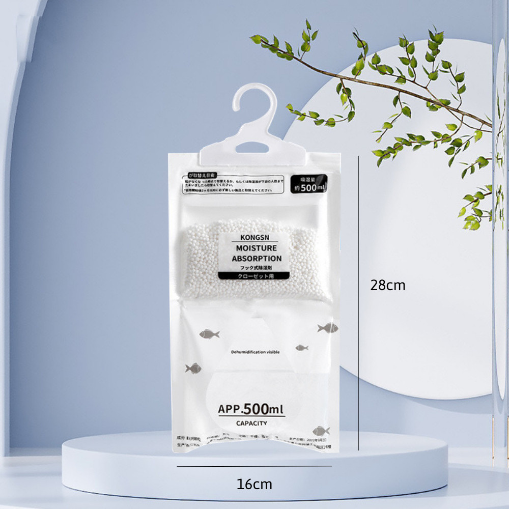 Túi hút ẩm 2 ngăn siêu hút ẩm chống mốc MHOME, nồm, ẩm có móc treo tủ quần áo, tủ giày tiện lợi