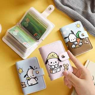 Túi đựng thẻ dễ thương trong suốt dành cho nữ, Mini Hàn Quốc, Siêu mỏng, Nhỏ gọn, Dung tích lớn, Nhiều khe S