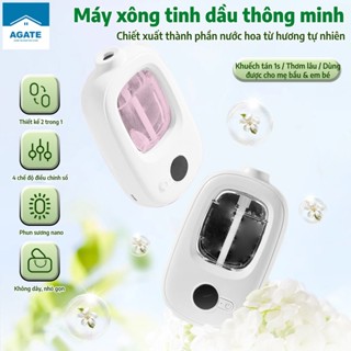 Máy Xịt Thơm Phòng Tự Động, Nước Hoa Thơm Phòng, 4 Mùi Hương, Tích Hợp Pin Sạc 1500mAh