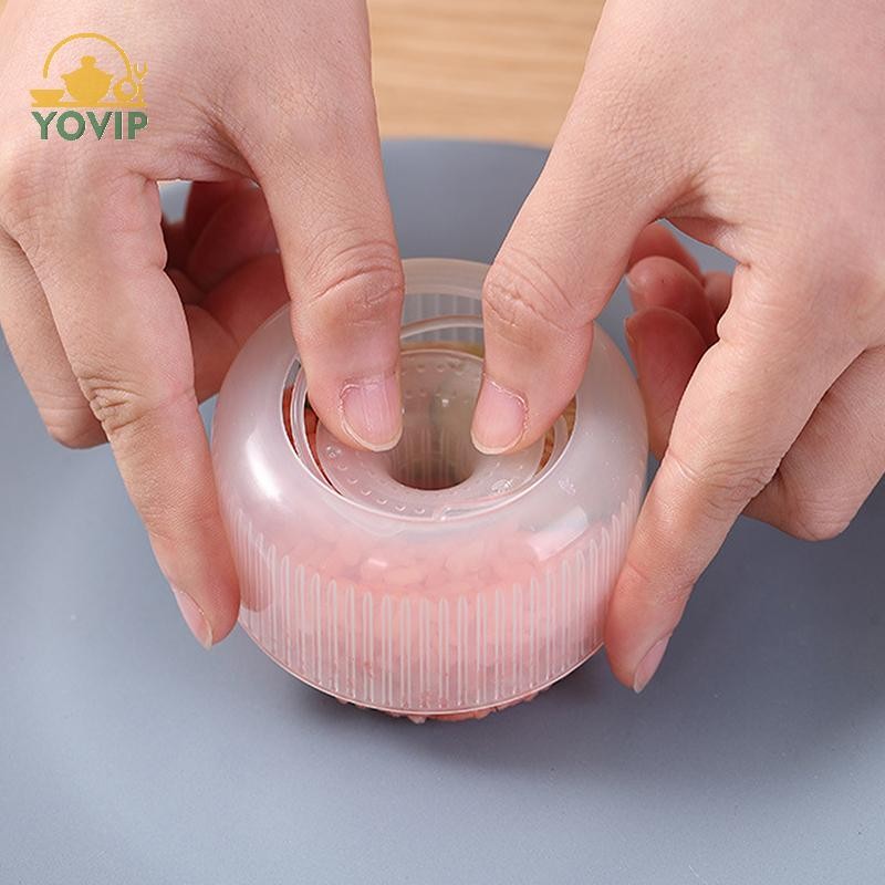 YOVIP Mùa Đi Học Bánh Donut Tròn Bóng Khuôn Làm Sushi Chống Dính DIY Dễ Dàng Cơm Bóng Báo Chí Khuôn 