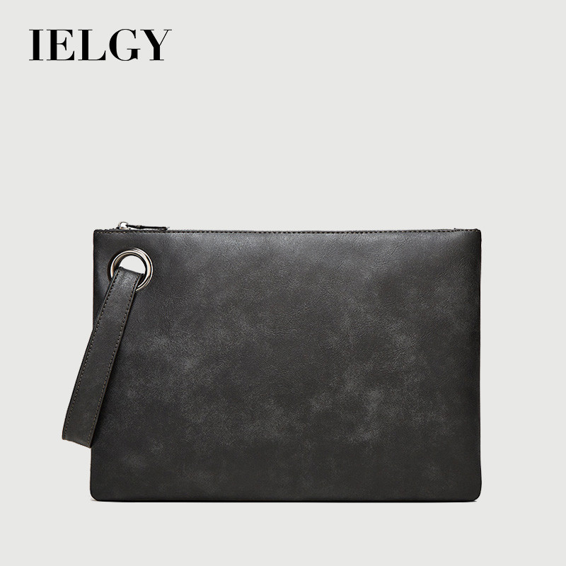 IELGY Nam Túi Ly Hợp Thời Trang Retro Dung Tích Lớn Túi Ly Hợp Nhẹ Kinh Doanh Đi Lại Điện Thoại Di Động Ví Đựng Tiền Xu