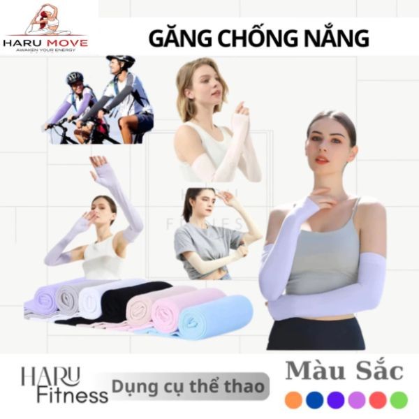 Haru Move - Găng Tay Chống Nắng Haru UPF50+, Co Giãn Thoáng Mát, Nam Nữ, Đi Xe, Chạy Bộ, Golf Thể Thao HR37
