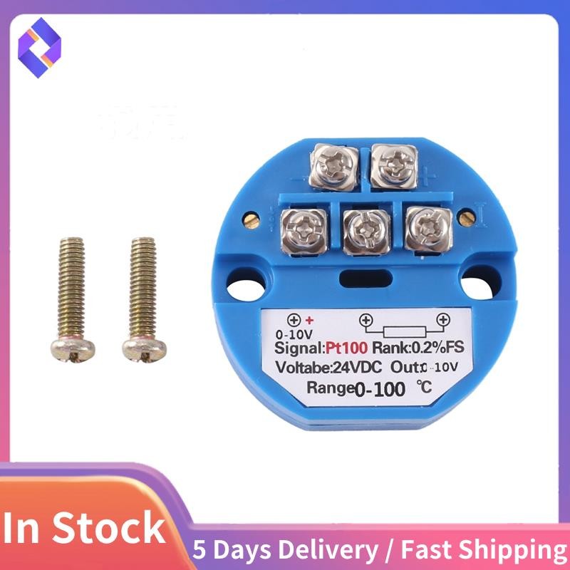 PT100 Loại sang 0-10V 0-100 độ RTD Đầu vào 0-10 một đầu ra DC24V Bộ phát nhiệt độ chịu nhiệt