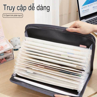 Bag of office A4 documents with Zipper key multiple classification