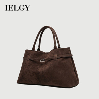 Túi xách nữ IELGY Túi Tote da lộn cổ điển Túi đi lại dung tích lớn