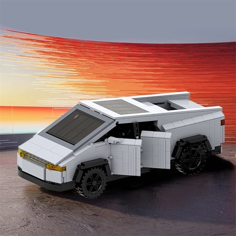 Khối Xây Dựng tesla tesla Pika Xe Mô Hình Lắp Ráp Đồ Chơi Giáo Dục Quà Tặng tesla