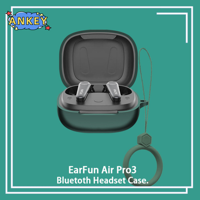 for EarFun Air Pro 3 Case Protective Earphone Cover Ring Anti-fall Soft Silicone Wireless Bluetooth 