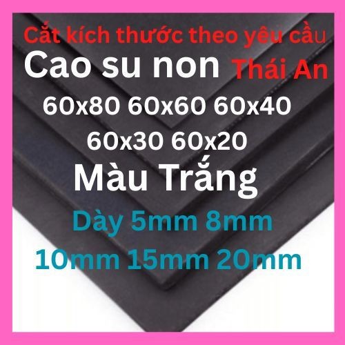 Tấm lót bể cá cao su non màu Trắng 60x80,60x60,60x40,60x30,60x20 đủ độ dày,chống thấm,chống rung,chố