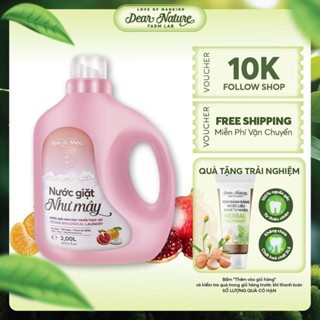 Nước giặt sinh học Dear Nature Khỏe Tự Nhiên Như Mây thuần thực vật an toàn cho da lưu hương thơm lâu mềm mịn sợi vải