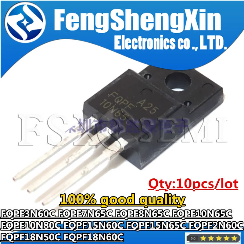 10 FQPF10N60C FQPF10N65C FQPF20N60C FQPF20N50C MOSFET TO-220F Thương Hiệu Mới