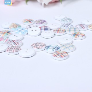 Nút gỗ có lỗ handmade cho thủ công diy quần áo bé phụ kiện may vá