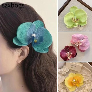 szxbogs Kẹp Tóc Bướm Phong Lan, Kẹp Tóc Phalaenopsis Mỏ Vịt Kẹp Tóc Nơ Hoa, Kẹp Tóc Bên Hoa
