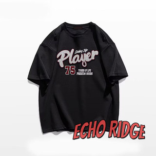 Áo thun nam Echo Ridge Senchi Phong cách Hàn Quốc Xu hướng mới tay ngắn dáng rộng