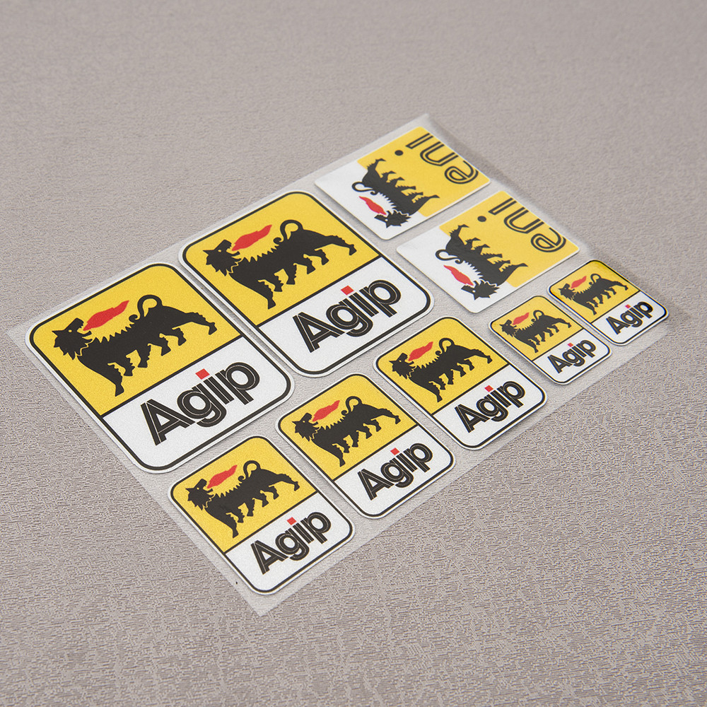 Xe Máy Dán AGIP Eni Dầu Xe Đạp Mũ Bảo Hiểm Decal Nhiều Lớp Aprilia Đồ Họa Cho Suzuki Honda Kawasaki 