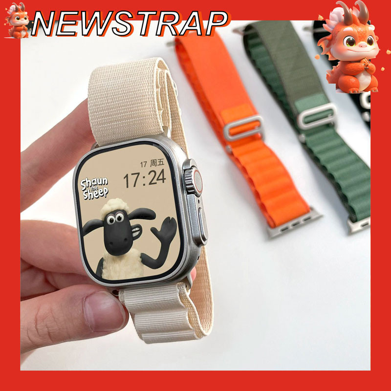 Dây đeo Alpine cho iwatch 45mm 41mm 40mm dây đeo thể thao 49mm siêu nylon cho iwatch series 9 8 7 6 