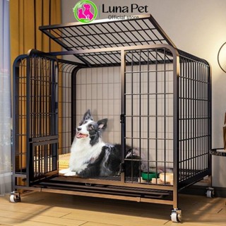  Chuồng chó lớn NAN ỐNG sơn tĩnh điện có bánh xe  Luna Pet CN06 