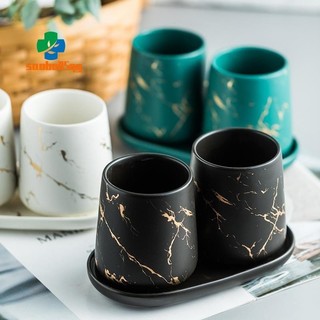 Gốm Miệng Cốc Hộ Gia Đình Cặp Đôi Rửa Cốc Hộ Gia Đình Bàn Chải Đánh Răng Cốc Hình Bầu Dục Khay Đồ Dùng Phòng Tắm Trang Trí