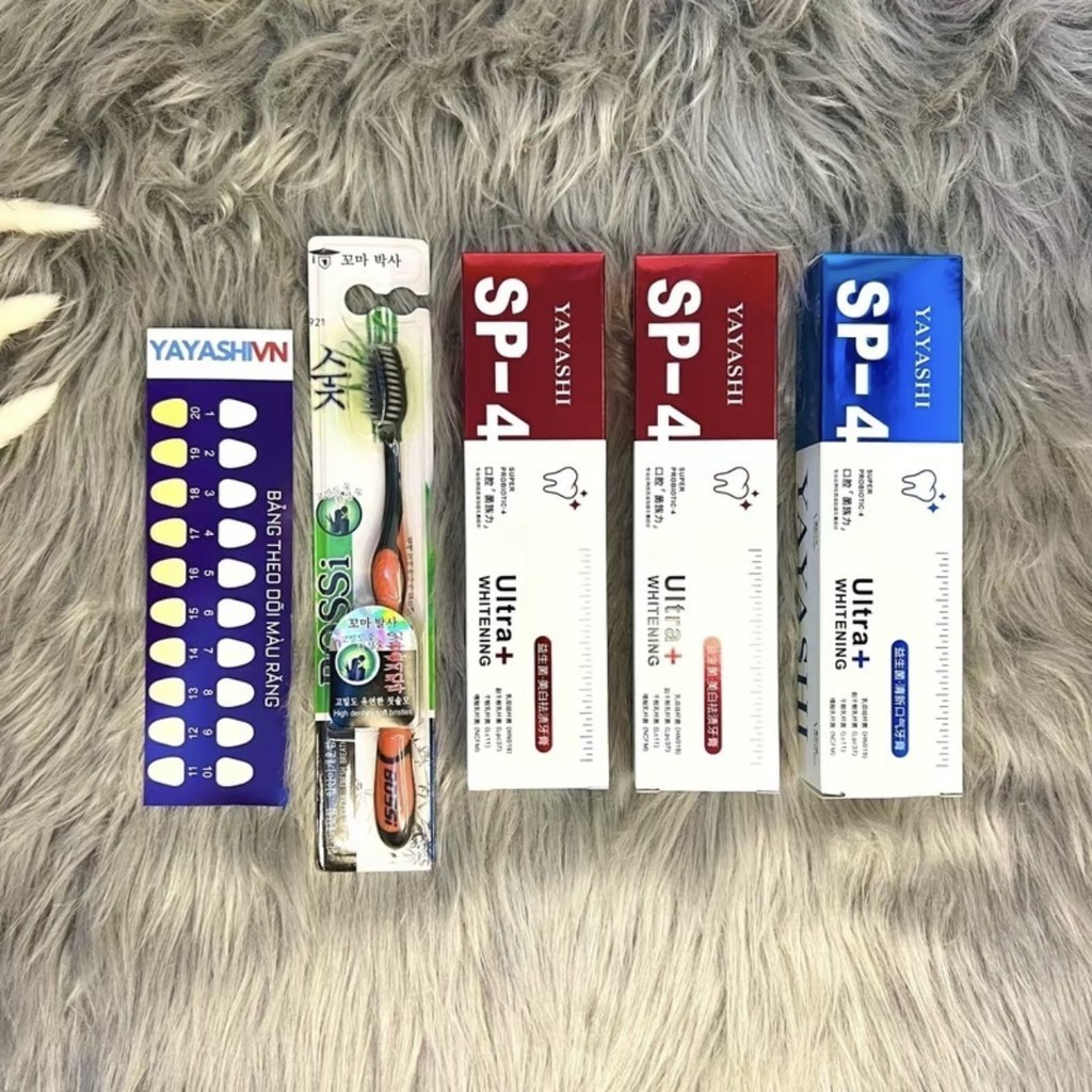 Kem Đánh Trắng Răng SP4 YAYASHI Khử Ổ Vàng, Sạch Mảng Bám ,Hương Thơm Mát