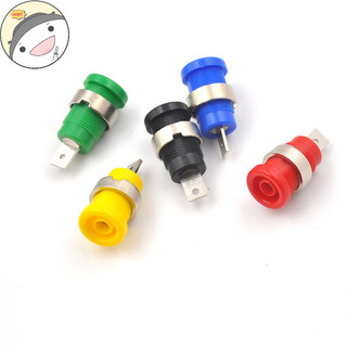 Forstrertn 5 Cái 4mm Chuối Phích Cắm Nữ Jack Ổ Cắm Cắm Dây Kết Nối 5 Màu EN